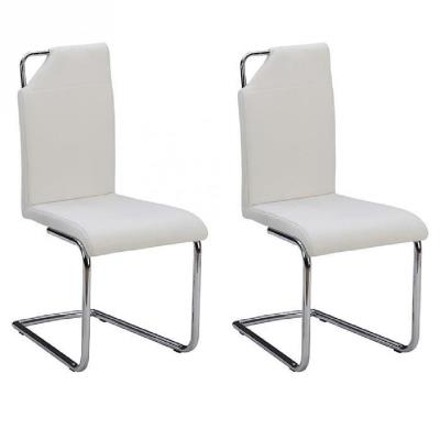 Absolute lot de 2 chaises de salle a manger blanche pour 114