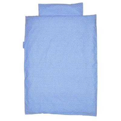 taftan - housse de couette et taie doreiller  pois bleu clair (100 x 135 cm) - bleu clair pour 85