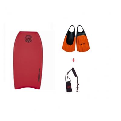 Pack Leash + Palmes + Bodyboard Mach Pe 42 Morey - Taille Palmes - L pour 190