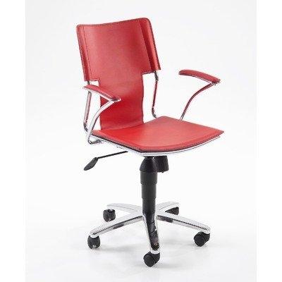 abc home chaise de bureau de style scandinave rouge pour 170