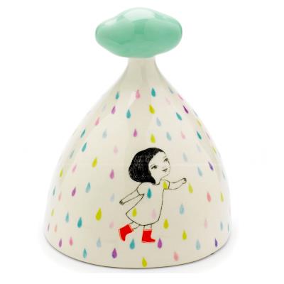 Tirelire en cramique : Pluie colore Djeco pour 20