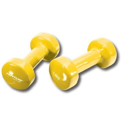 Tunturi Haltères En Vinyle Classiques Jaune Jaune 1,5 Kg pour 46