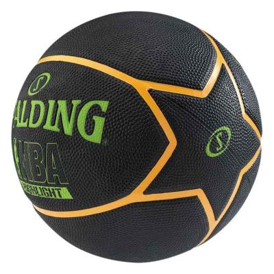 Spalding Nba Highlight Basketball-ballon Noir Vertneon Orange Taille 7 pour 38