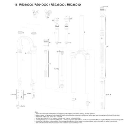 Rock Shox R5236010 Ressort Hélicoïdal Rouge pour 40