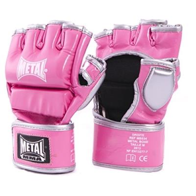 Metal Boxe Gants De Combat Libre Rose Taille S pour 40