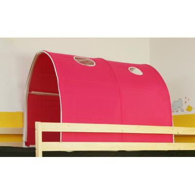 Tunnel de lit enfant en plastique, coloris rose - Dim : H 80 x L 100 cm -PEGANE- pour 122