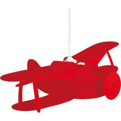 R. et M. Coudert - Suspension Avion biplan rouge pour 45