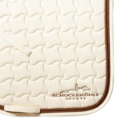 Schockemöhle 1600-00030 Champion Dl Tapis De Selle De Dressage Pour Chevaux Demi-sang Crème Marron pour 79