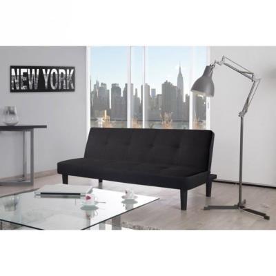 Sunny banquette clic-clac convertible 3 places - 179x93x77cm - tissu - noir pour 170