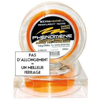 Technipeche Phénomène Nylon Monofilament Orange 0,40 300 M pour 50