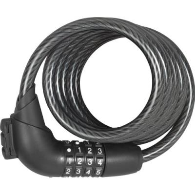 Abus Câble Spiral Tresor 1350 185 Cm Noir pour 45