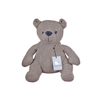 Babys only peluche ourson tricot uni taupe (35 cm) - taupe pour 62