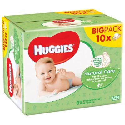 HUGGIES Nouvelles Lingettes Natural Care 10 X56 pour 21