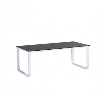 Profil table basse mtal 110cm - noir et blanc pour 48