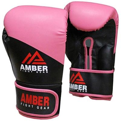 Amber Fight Gear Hook And Loop Gants Dentraînement Rose 10 Oz pour 50