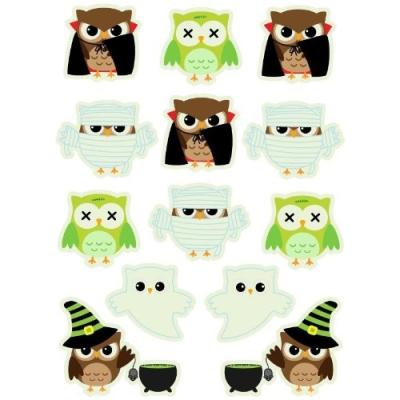 13 GLOW IN THE DARK REPOSITIONNABLE HALLOWEEN HIBOUX ENFANTS STICKERS MURAUX pour 39