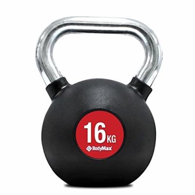 Bodymax Poids Kettlebell À Poignée Chromé Noir, 16 Kg pour 94