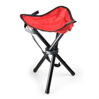 votre Chaise de camping pêche trépied mobile rouge noir 500g