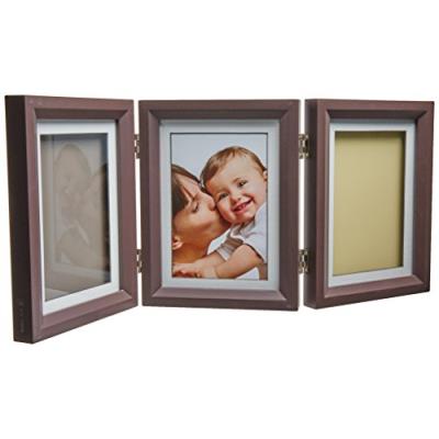Baby Art - Baby Art Double Print Frame (Marron / Taupe-Beige) pour 33