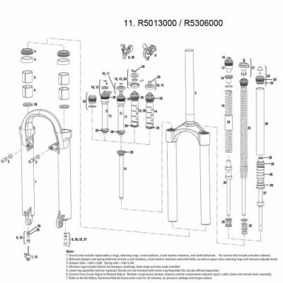 Rock Shox R5103000 Pièce De Montage De Suspension pour 40