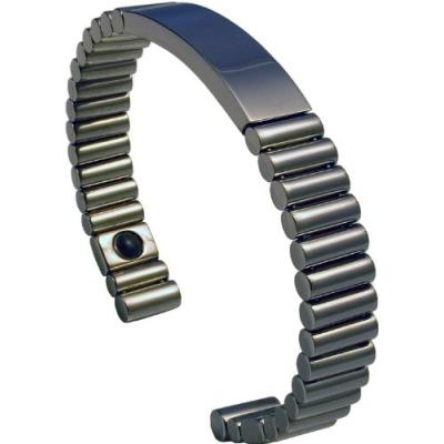 Q-link Bracelet En Titane Poli Srt-3 Gris Foncé Large pour 172