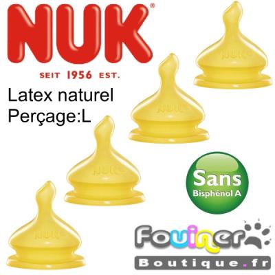 Puriculture 4 ttines Latex N2 PL Nuk First choise pour 5