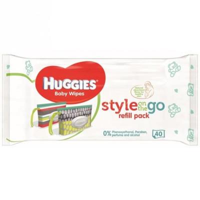 Huggies lingettes style recharge x40 pour 17