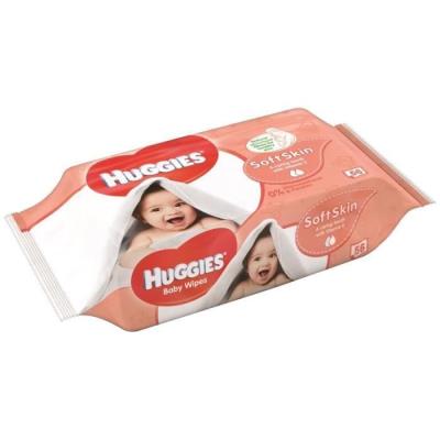 HUGGIES Nouvelles Lingettes Soft Skin X56 pour 15