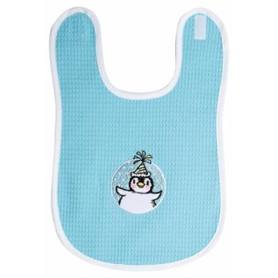 bb-jou bavoir serviette pingouin turquoise pour 14