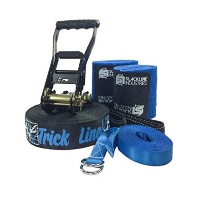 Slackline Industries Trick Line Kit De Slackline Avec Protection Pour Arbres Et Dvd Noir 15 M pour 88