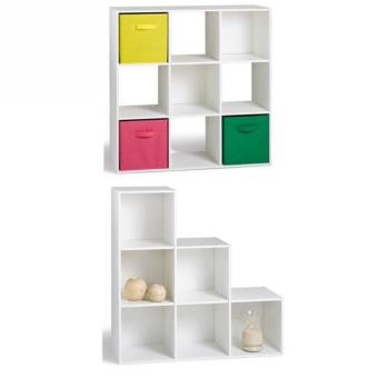 COMPO Cube 9 cases + meuble escalier blanc Fnac.com