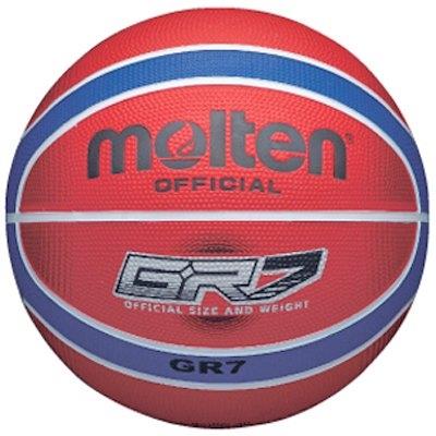 Bgrx Molten Ballon De Basketball En Caoutchouc-rouge Bleu-taille 5 pour 43