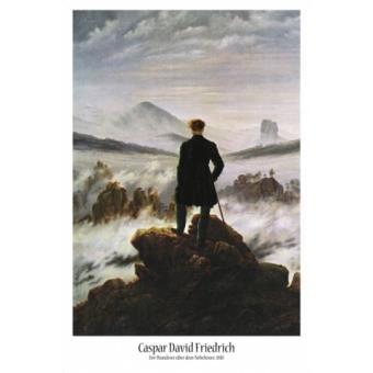 Caspar David Friedrich Poster Le Voyageur Contemplant Une Mer De