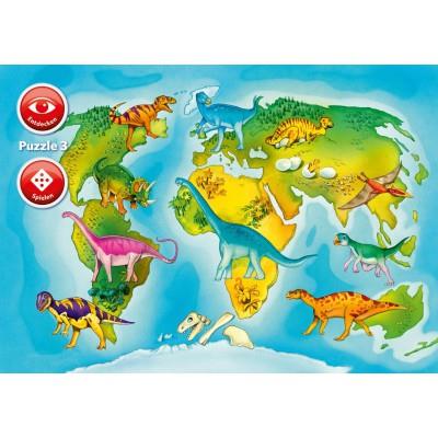 Puzzle 35 Pices : Puzzle ducatif - Les Dinosaures (en allemand), Ravensburger pour 94
