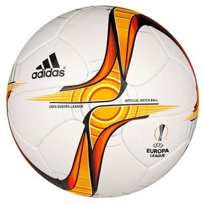 Adidas Uefa Europa League Omb Ballon White Solar Gold Solar Red Black Silver Metalic Taille 5 pour 121