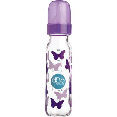Bib verre 240 ml papillons violet pour 10