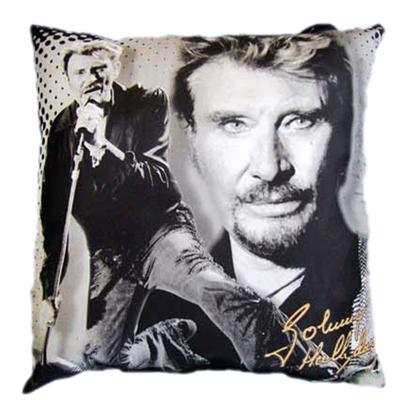 Coussin Johnny Hallyday pour 18