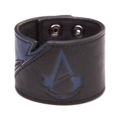 Assassins Creed Unity - Bracelet Bleu / noir - Logo Unity pour 19