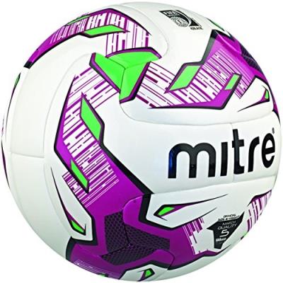 Mitre Manto V12s Ballon De Match Professionnel Blanc Blanc Violet Noir 5 pour 56