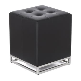 Chaise Lounge / Pouf Pepillo Acier Inoxydable Bross&eacute; Et Similicuir