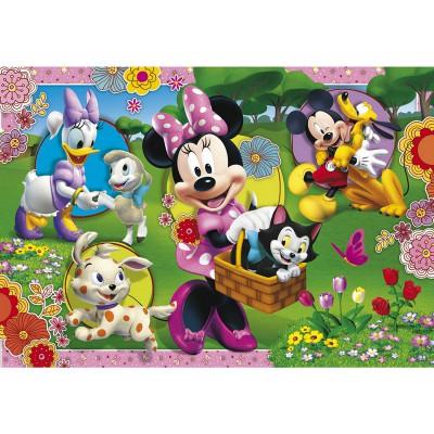 Clementoni - Puzzle 104 pices maxi : Minnie et son animal de compagnie pour 16