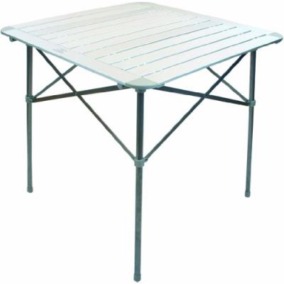 Highlander Petite Table Pliantes À Lamelles En Aluminium Finition Aluminium Mat pour 63