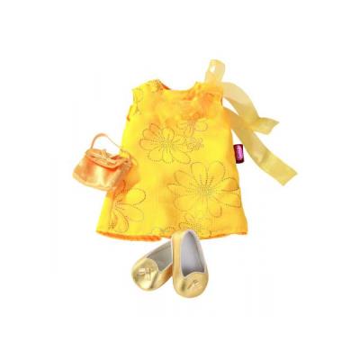 Robe jaune avec chaussures pour poupes 45 - 50 cm pour 30