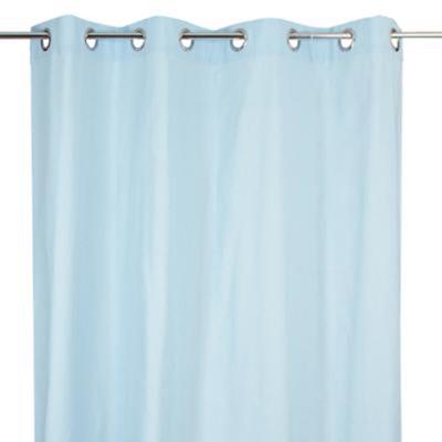 Rideau en coton pour chambre enfant coloris bleu clair, L.260 x l.140 cm -PEGANE- pour 26