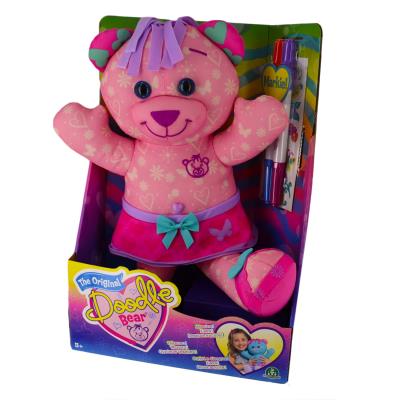 Peluche doodle bear 40 cm  colorier : rose giochi preziosi pour 44