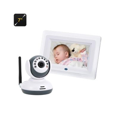 Babyphone camra ip + moniteur 7 pouces lcd, vision nocturne capteur cmos, voix, pour 200