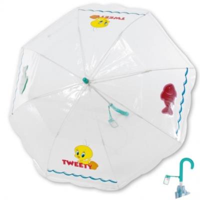 Parapluie transparent titi manuel pour 17