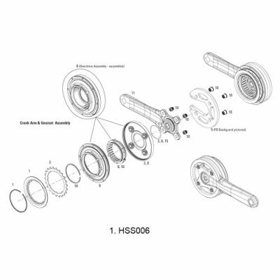 Truvativ Hss006 Plateau De Vélo pour 38