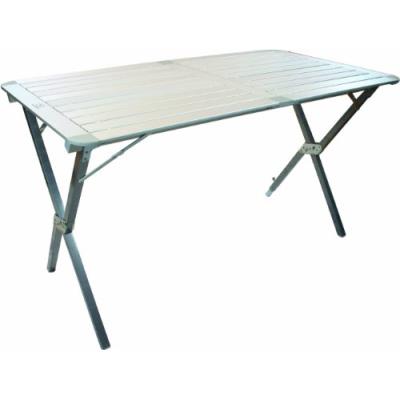 Highlander Grande Table Pliantes À Lamelles En Aluminium Finition Aluminium Mat pour 135