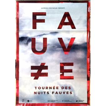 votre Fauve Nuits Fauves 80x120cm AFFICHE POSTER CONCERT envoi